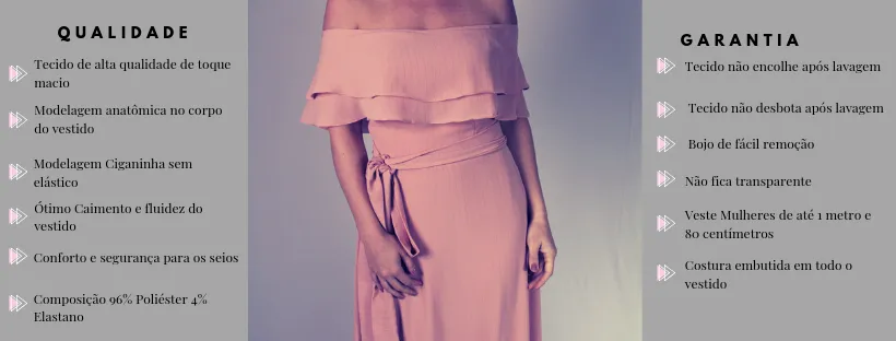 Vestido longo crepe Honeymoon