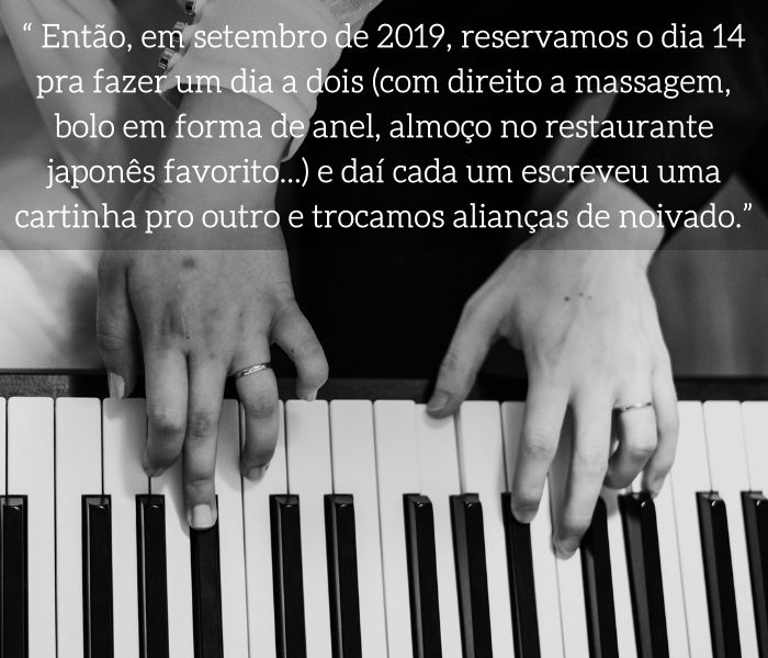Descubra como a paixão pela música levou a Caroline à conhecer o grande amor da sua vida.